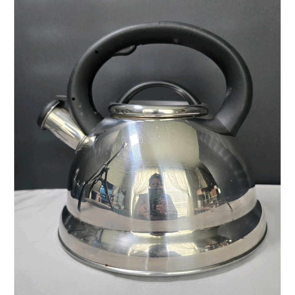 Aramco Alpine Cuisine Tea/Water Whistling Kettle 2.5 L StainlessSteel Encapsulad